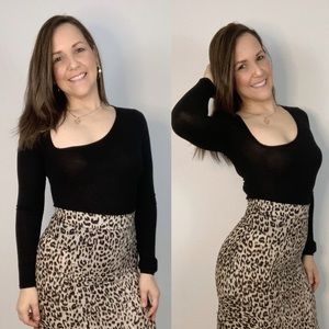 Asymmetrical Jersey Bodysuit